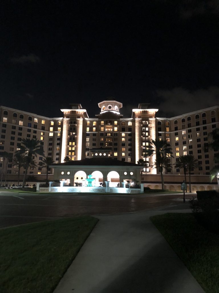 Rosen Shingle Creek Hotel at night