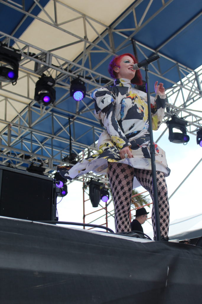 lead singer of Garbage at Sunfest