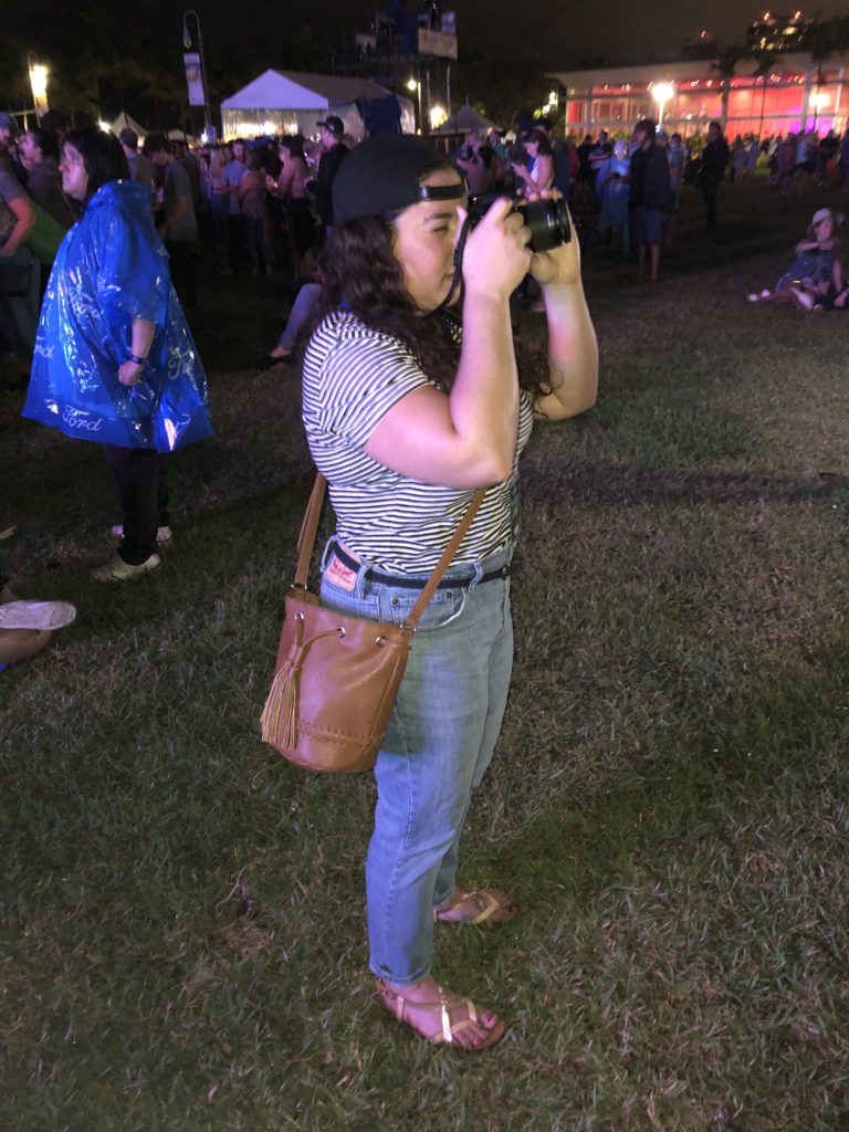 taking pictures at Sunfest