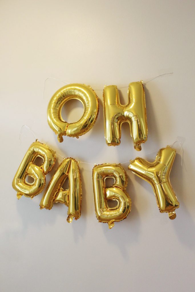 OH BABY Gender Reveal Decoration Balloons