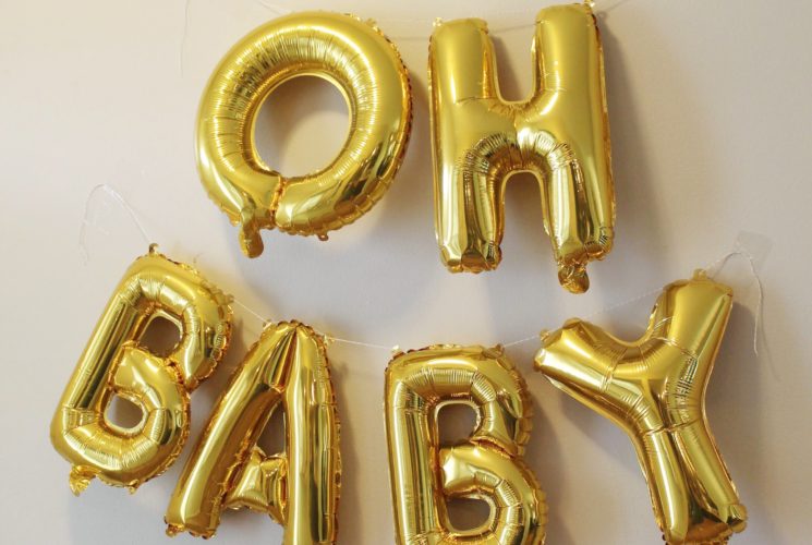 OH BABY Gender Reveal Decoration Balloons