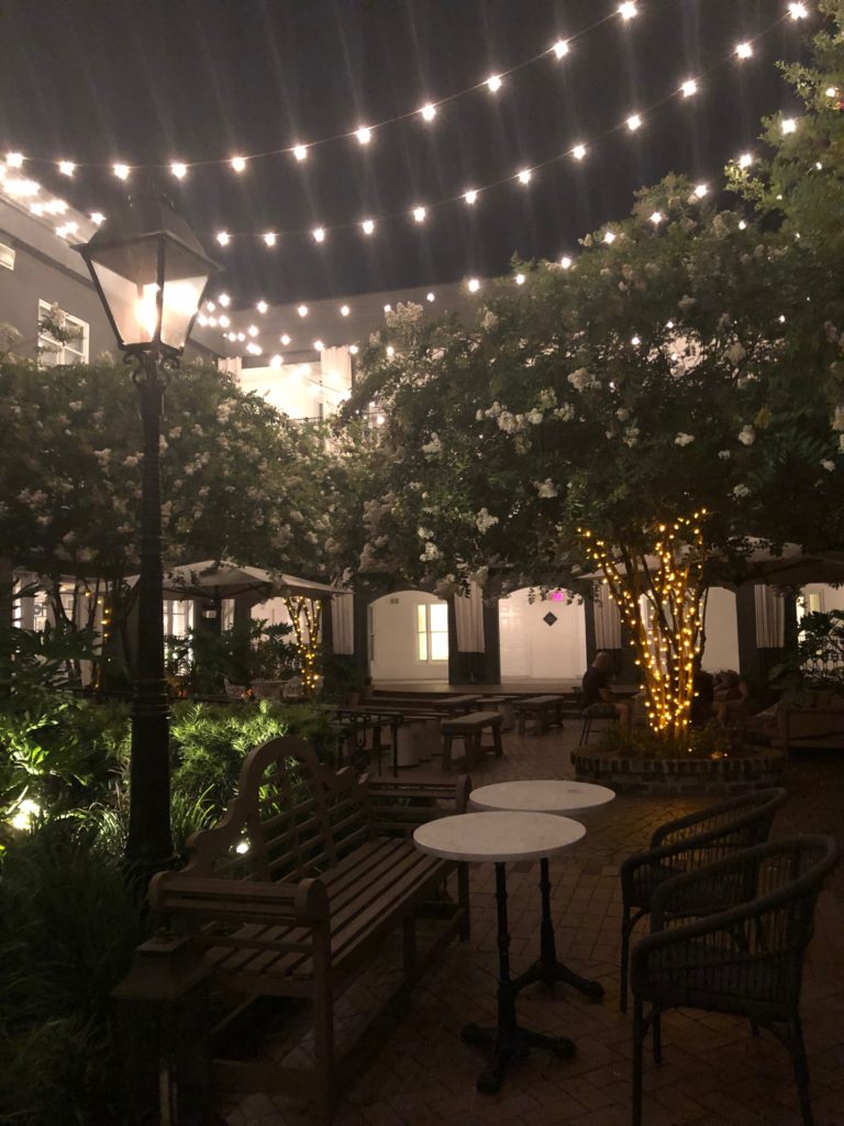 outdoor patio Kimpton Brice Hotel