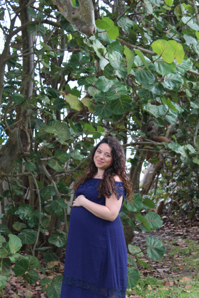 navy blue maternity dress