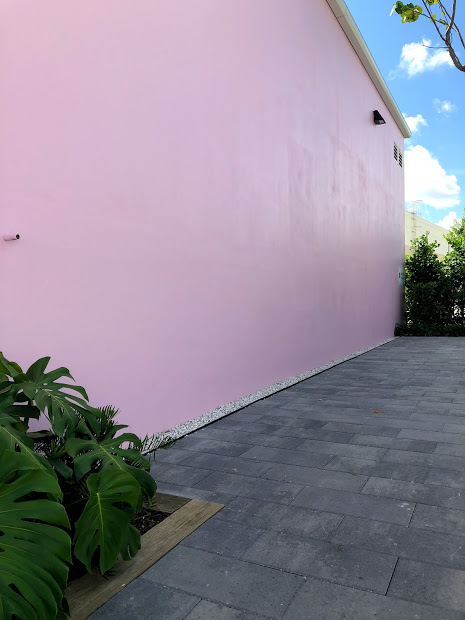 Pink wall at Grandview Public Market