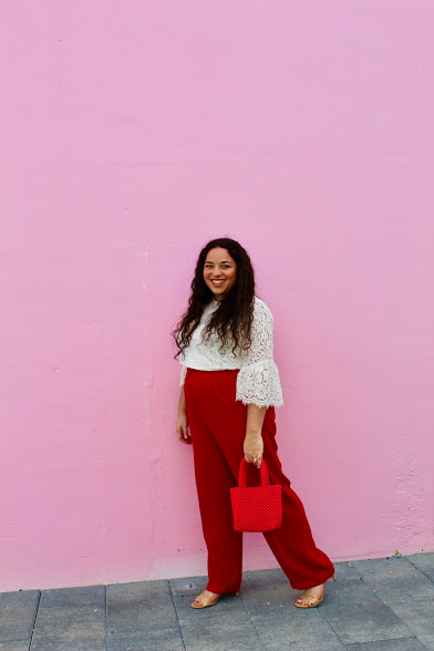 pink wall at Grandview