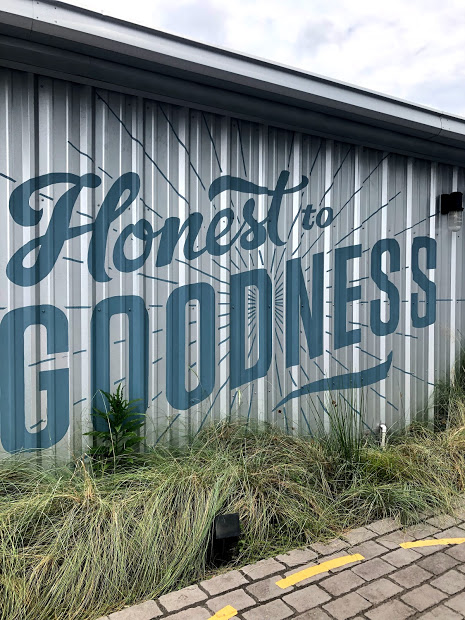 Honest to Goodness sign at Butcher and Bee in Charleston 