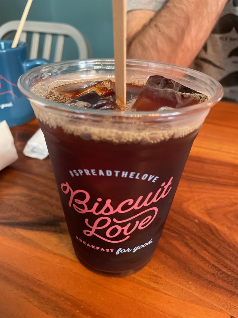 iced coffee biscuit love