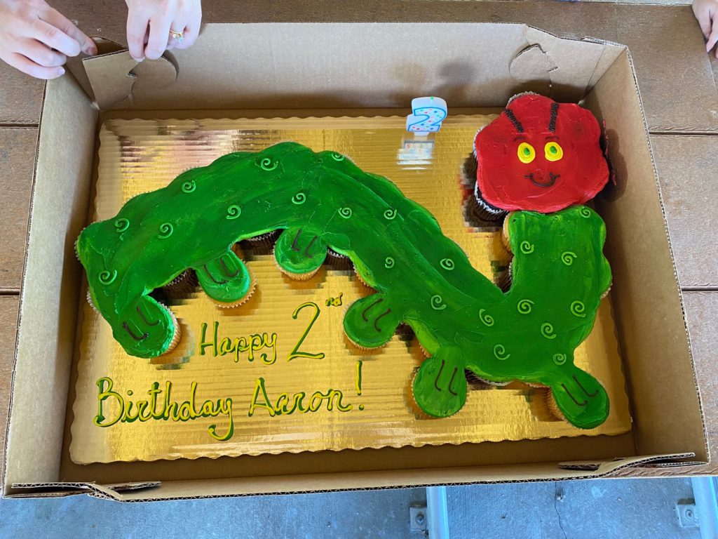 Hungry Caterpillar Themed Cake