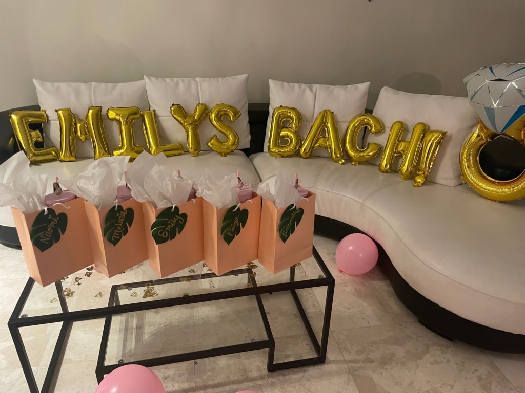 bachelorette gifts and decorations