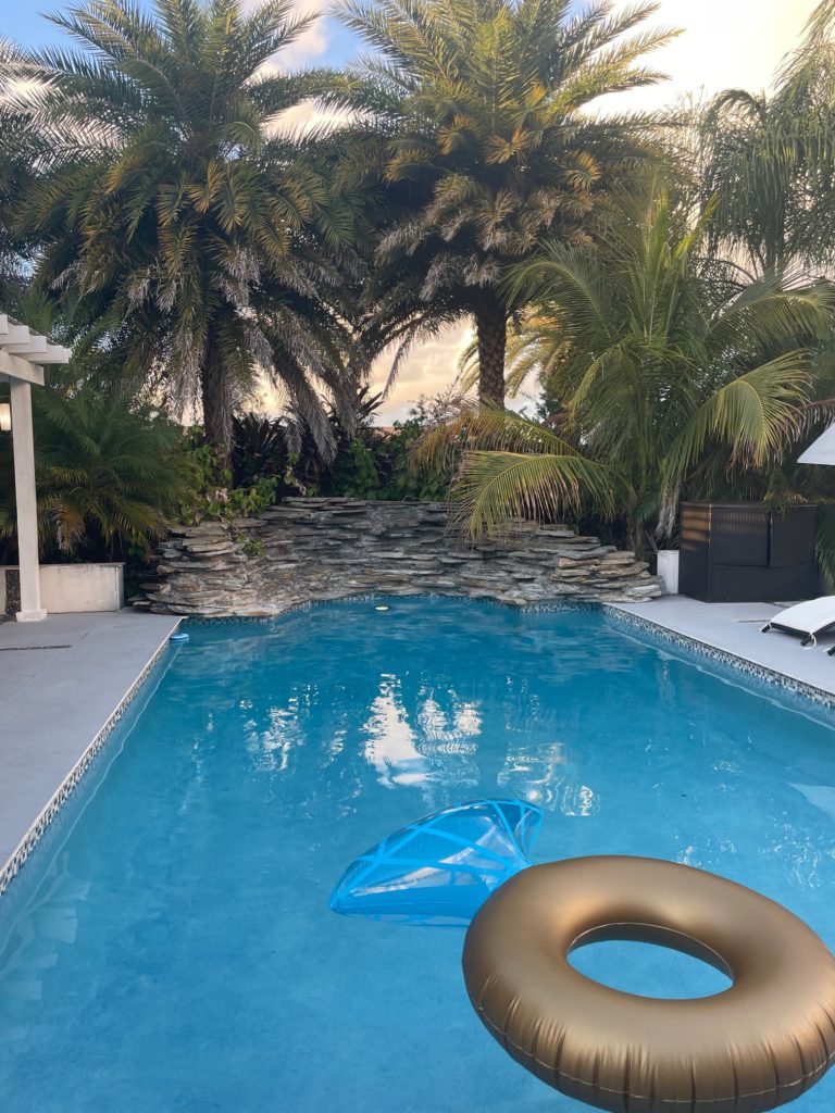 Miami bachelorette rental with pool